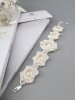 Auskarai - Frosted - Slim - Ivory cream - Wedding 