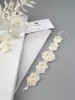 Auskarai - Frosted - Slim - Ivory cream - Wedding 