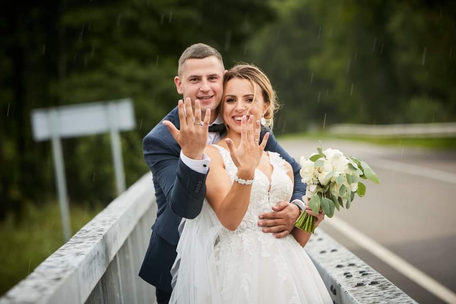 Auskarai - Frosted - Slim - White - Crystal - Wedding 