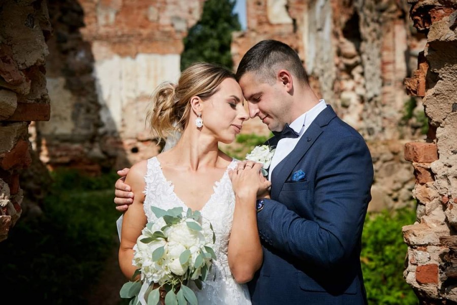 Auskarai - Frosted - Slim - White - Crystal - Wedding 