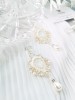 Auskarai - MAGNUS - Ivory - White opal - Wedding 