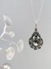 Auskarai prie ausies - DIANA - Silver Night - Black 