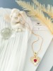 Pakabukas su grandinėle - Auksinė širdis - Ruby - Gold 