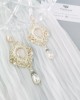 Auskarai - MAGNUS - Ivory cream - Wedding 