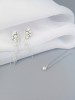 Klipsai - LIANA - Crystal - White - Silver - Long - Wedding 